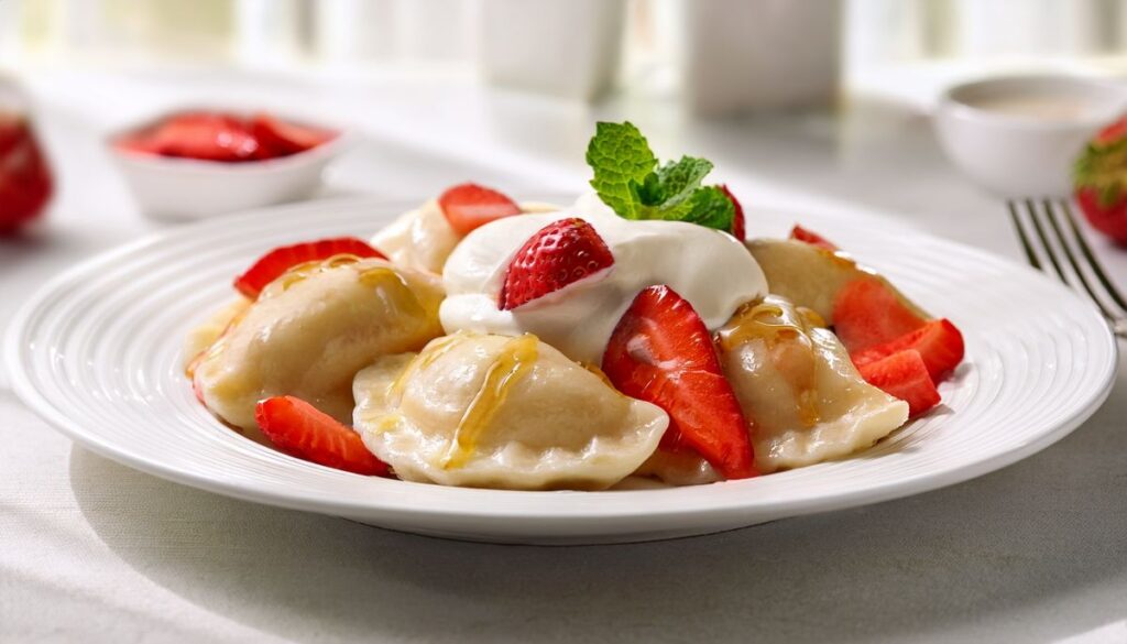 pierogi z truskawkami